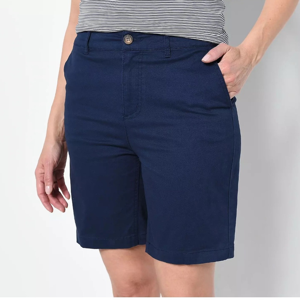 Cotton & co navy Eady shorts sz 31 New